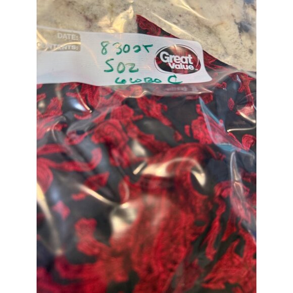 VTG Chicos Silk Velvet Burnout Top Blouse Tunic Sheer Lg Whimsigoth grunge Y2K - Picture 15 of 16